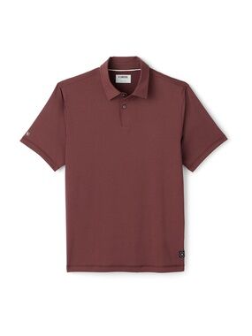 Linksoul Men's Short Sleeve Polo in Maroon